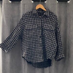 Storets Monochrome Houndstooth Blazer